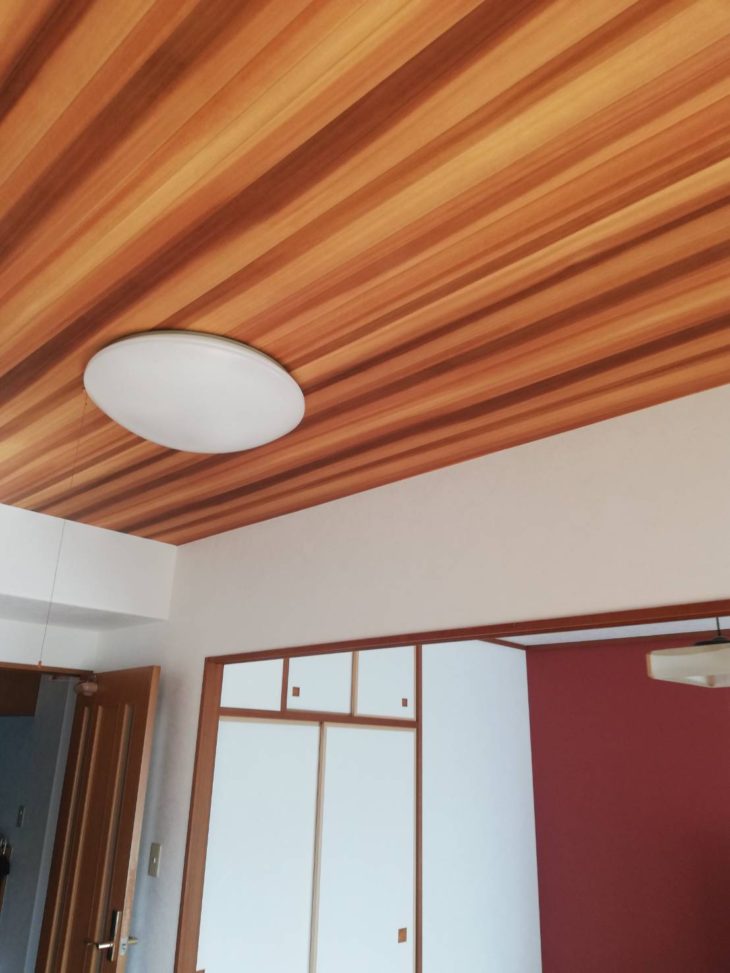   天井クロス張替え